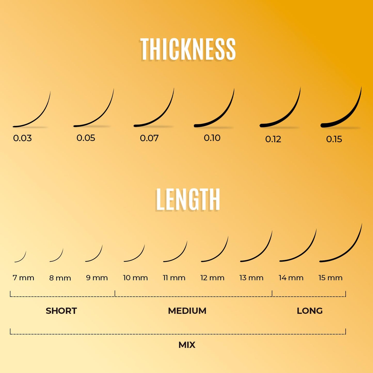 Individual Lashes Semi Permanent Mink Lashes by STACY LASH | Volume & Classic Lash Extensions | C Curl Eye Lashes | Eyelash Extension Supplies for Lash Tech | 16-Rows Lash Tray | C-0.15-MIX 8-15