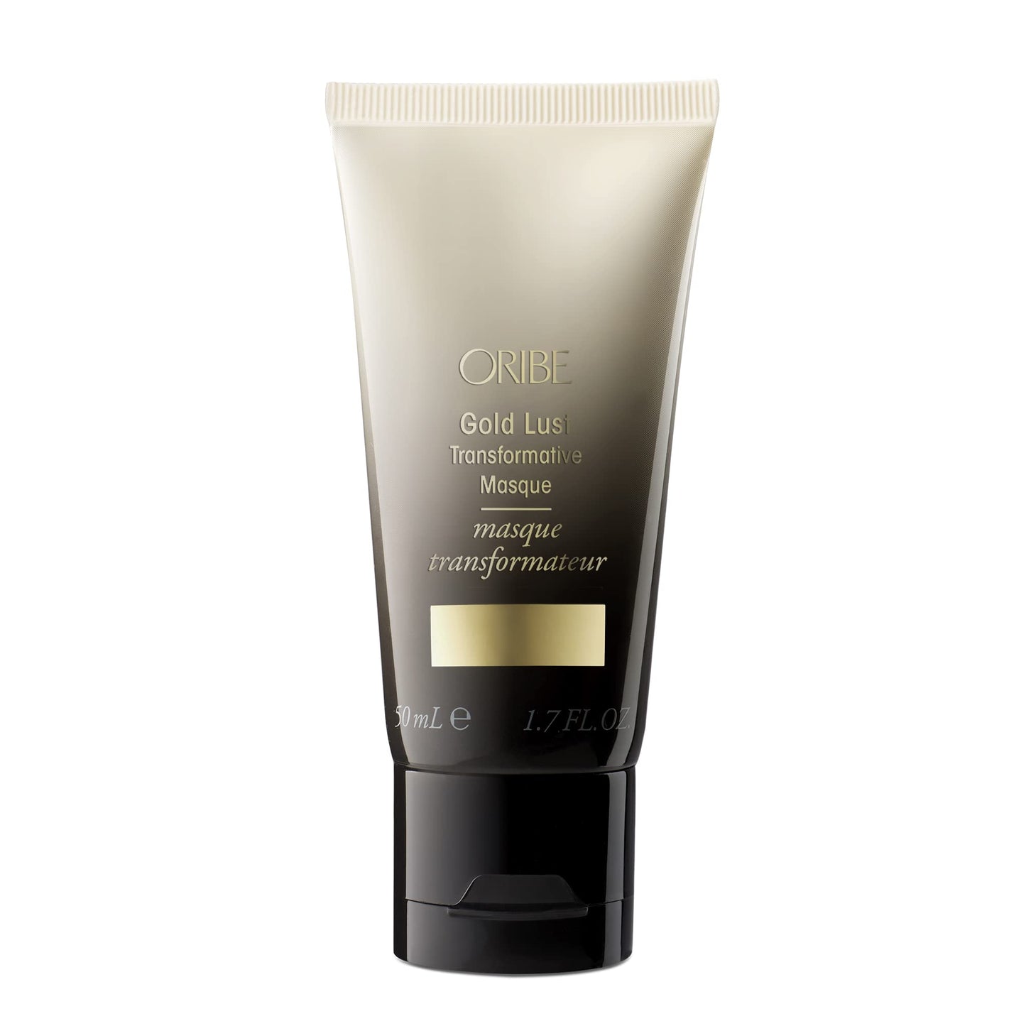 Oribe Gold Lust Transformative Mask Travel Size - Strengthens & Repairs Damage - Adds Softness, Shine & Nourishes Dry Strands - With Biotin & Niacinamide - For Damaged Hair - 1.7 oz