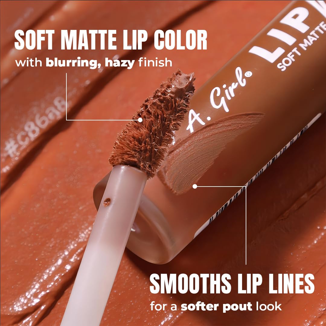 L.A. Girl Lip Haze Soft Matte Lip Color, Single GLC769