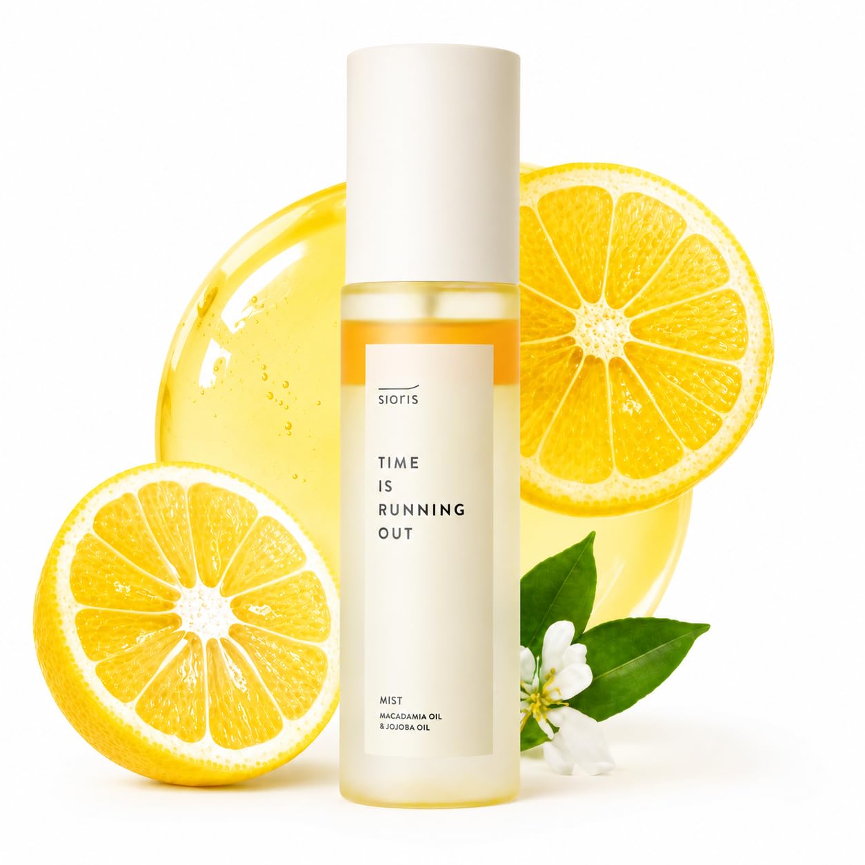 SIORIS Hydrating Face Mist Spray for Dry & Sensitive Skin, Organic & Vegan Facial Spray with Jojoba Oil & Citrus Water (Yuja), Lightweight Face Serum Mist for Dewy Glass Skin Finish, 3.38 fl oz
