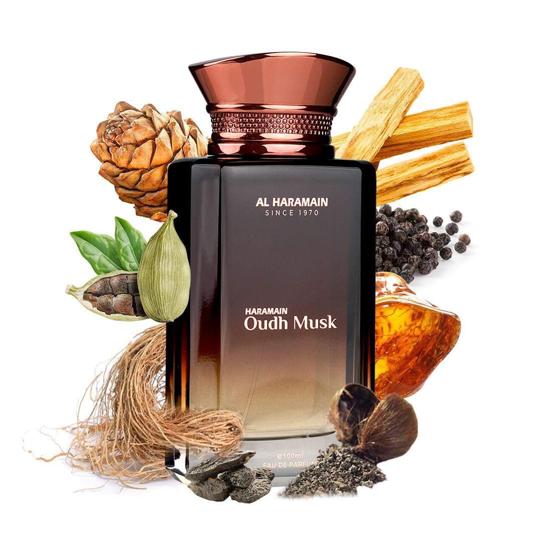 Oudh Musk by Al Haramain for Men - 3.33 oz EDP Spray