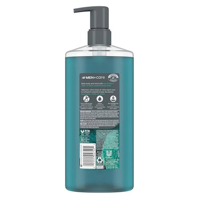 DOVE MEN + CARE Body Wash Eucalyptus & Cedar Oil Plant-Based Moisturizing Body Wash for Men, 26oz