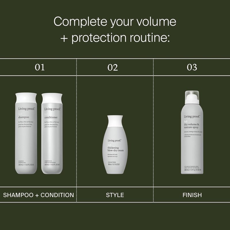 Living Proof Full Shampoo | Volumizing Formula for Bounce & Long-Lasting Fullness - Paraben & Silicone Free, Safe for Color-Treated Hair