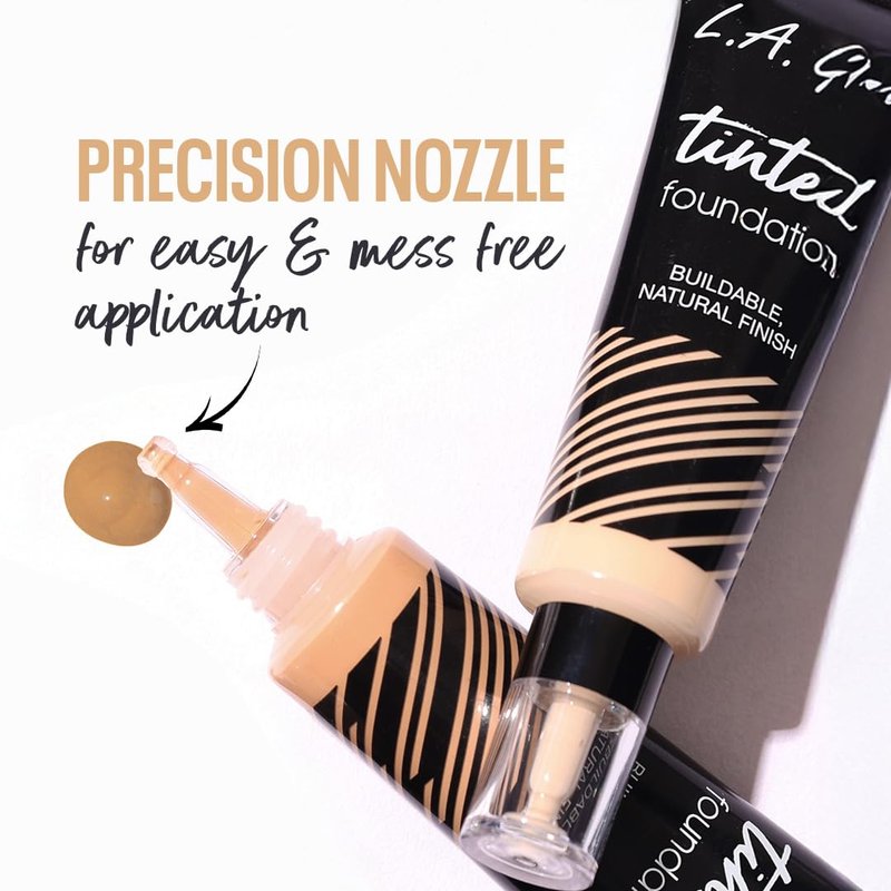 L.A. Girl Tinted Foundation - Medium Beige | Lightweight Coverage, Pack of 2