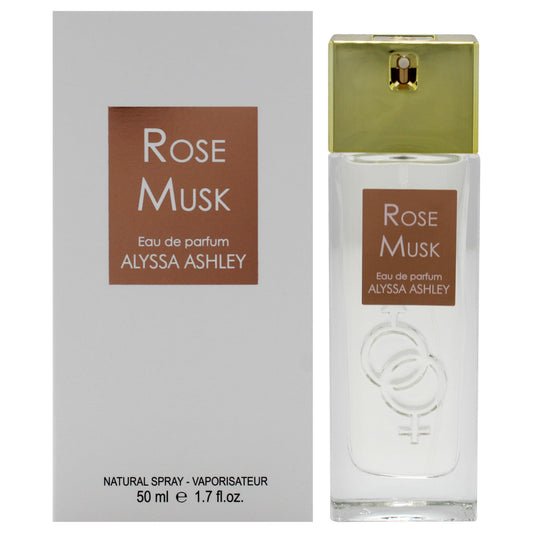 Alyssa Ashley Rose Musk - Perfumes for Women and Cologne for Men - Floral Woody Musk Fragrance with Rose and Cassis - 1.7 oz EDP Spray