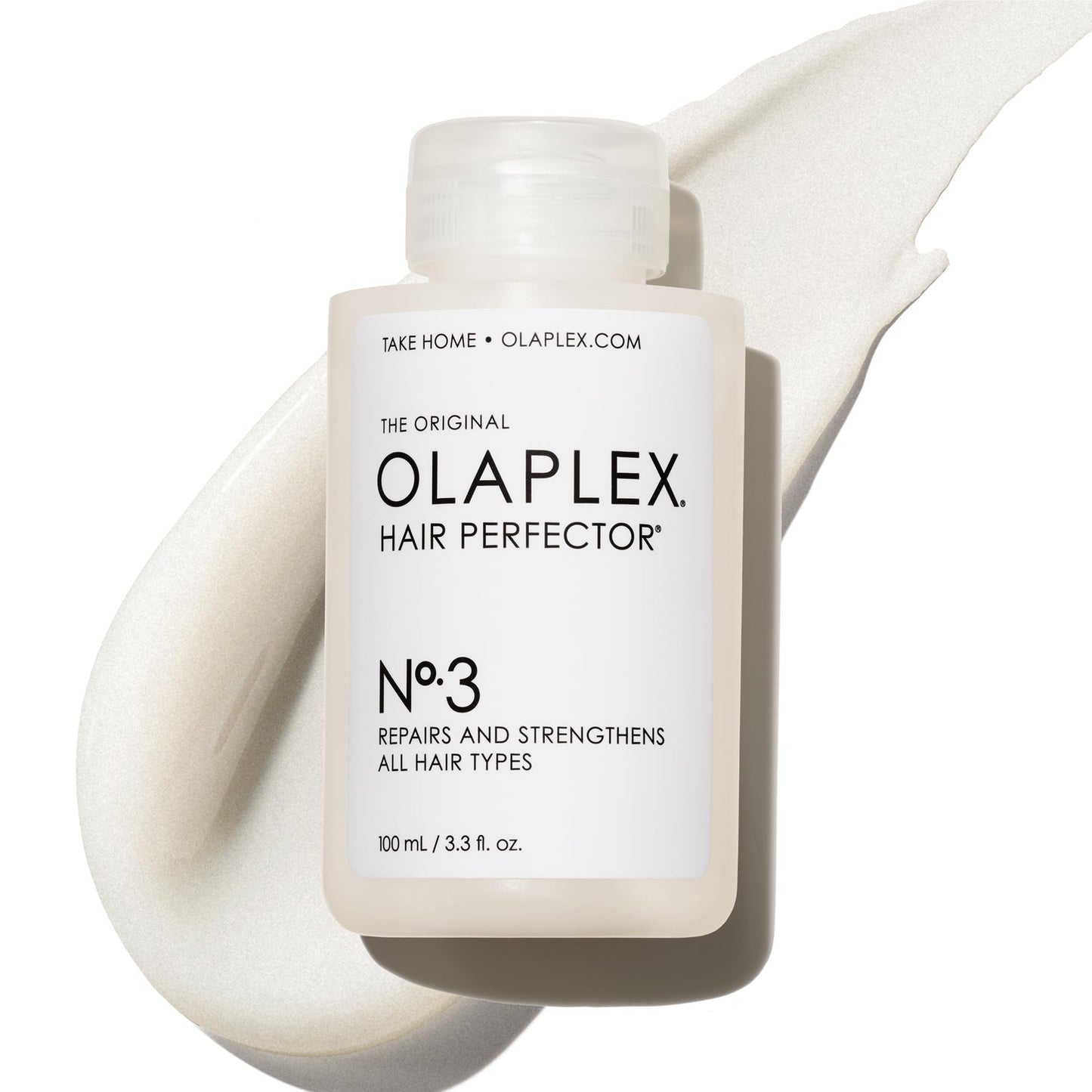 Olaplex No. 3 Bond Building Hair Perfector: Concentrated Pre-Shampoo Treatment | Repairs Damage & Strengthens Hair | Rebuilds 3 Hair Bonds | For Coily, Curly, Straight, and Wavy, 100 mL / 3.3 Fl Oz
