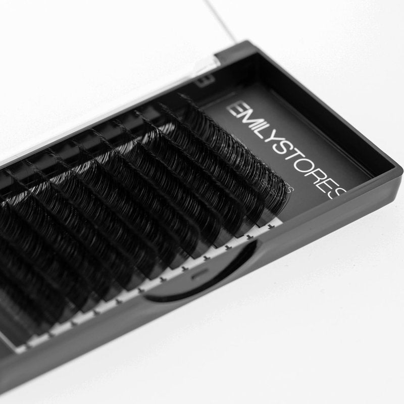 EMILYSTORES Eyelash Extensions 0.07mm Thickness C Curl Length 11mm Easy Fan Eye Lashes For Lash Extensions(0.07,C,11mm)