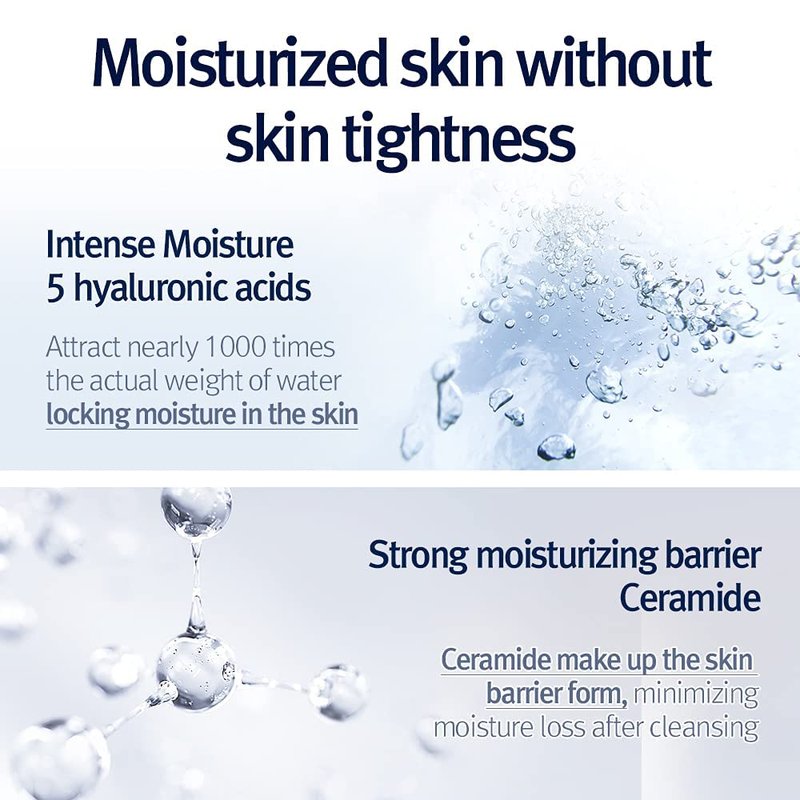 Pyunkang Yul PKY Low pH Cleansing Water Makeup Remover Face Cleanser with Witch Hazel and AHA - Cica, Tea Tree Extract Natural Ingredients Ceramide Micellar Water 9.8 Fl Oz
