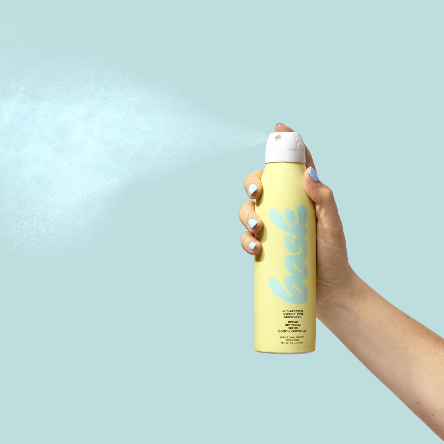 Bask SPF 30 Sunscreen Spray - Non-Aerosol, Broad Spectrum UVA/UVB Protection, Dermatologist Recommended, Moisturizing, Lightweight & Non-Greasy, 5.5 oz
