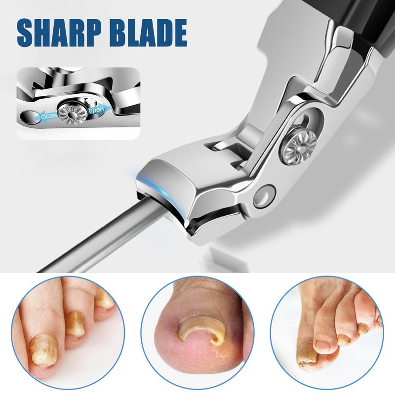 Senior Thick Toenail Clippers, Black