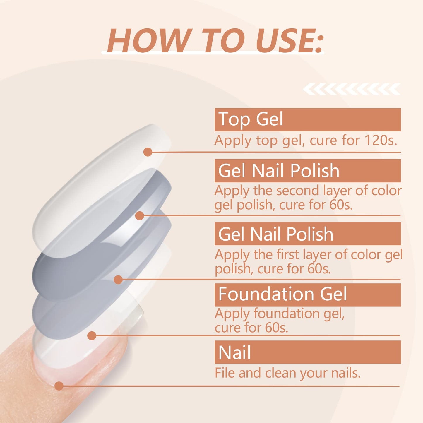 SAVILAND 33PCS Gel Nail Polish Set Classic Glitter White Soak-off U V Nail Polish with Base & Glossy Matte Top Gel French Manicure Nail Art Starter Set for Salon Home & Gifts