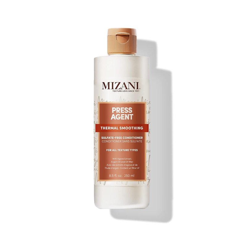 Mizani Press Agent Conditioner - Sulfate-Free Hair Detangler for Heat Styling & Humidity Control | Argan Oil 12 oz