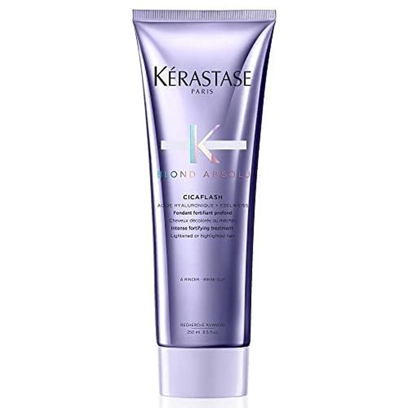Kerastase Blond Absolu Cicaflash Conditioner - For Bleached & Damaged Hair, Strengthens & Nourishes, With Hyaluronic Acid, Protects Against Breakage, 2.5 Fl Oz, Travel Size