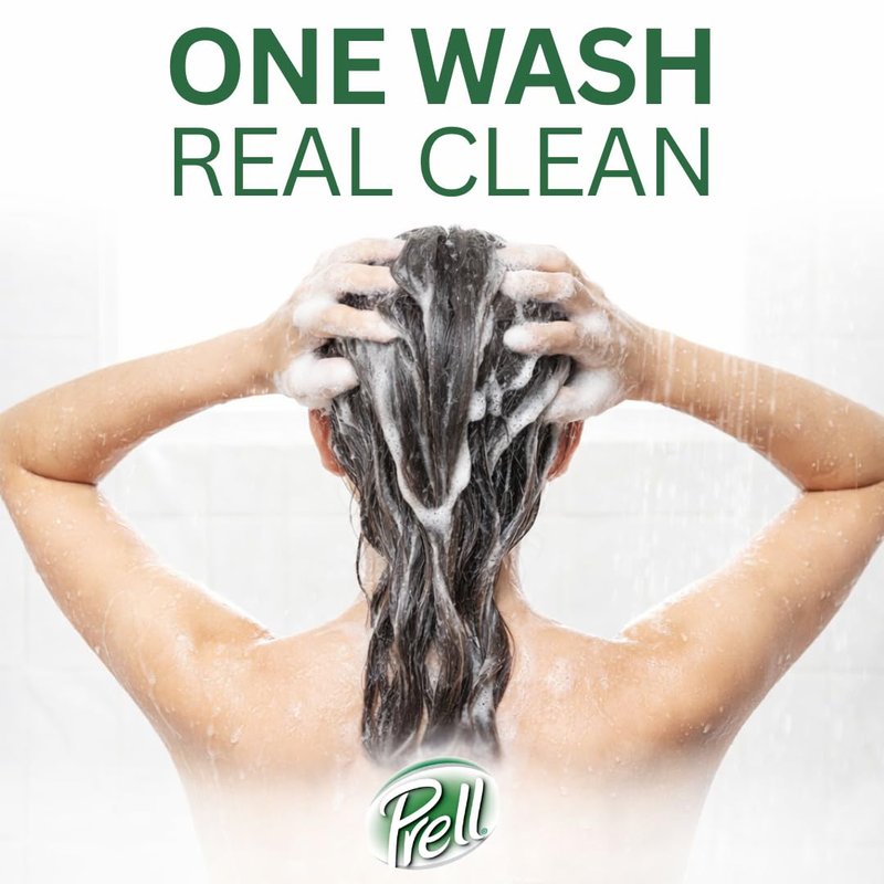 Prell Classic Clean Shampoo, Leaves Hair Healthy, Shiny and Full of Texture without Causing Dryness, Alcohol Free, 13.5 Fl Oz, Pack of 6