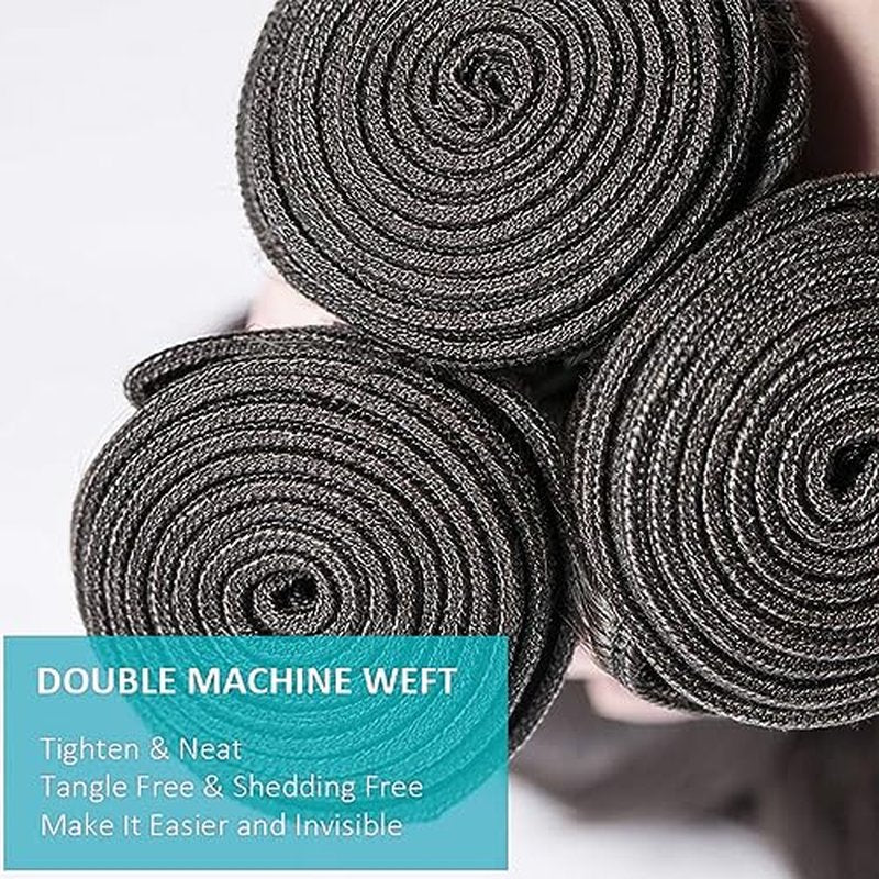 Cirvty 34 Inch Body Wave Bundle Human Hair 1 Bundles Body Wave Bundles 100% Unprocessed Brazilian Virgin Hair Bundles Double Weft Weave Bundles Human Hair Natural Black Color