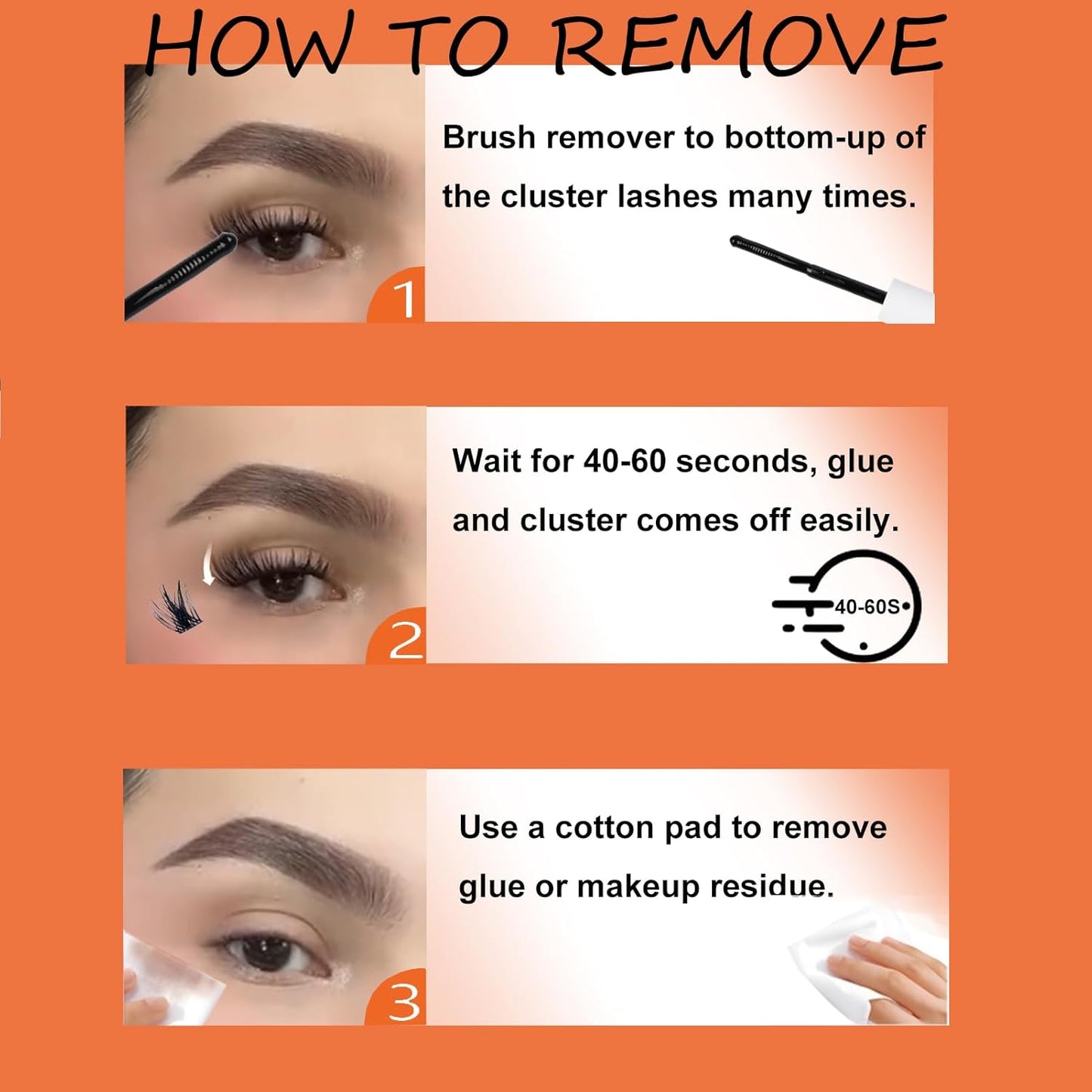 Lash Bond and Seal Waterproof 3-in-1 Eyelash Extension Remover | 15ml Black Lash Glue Kit