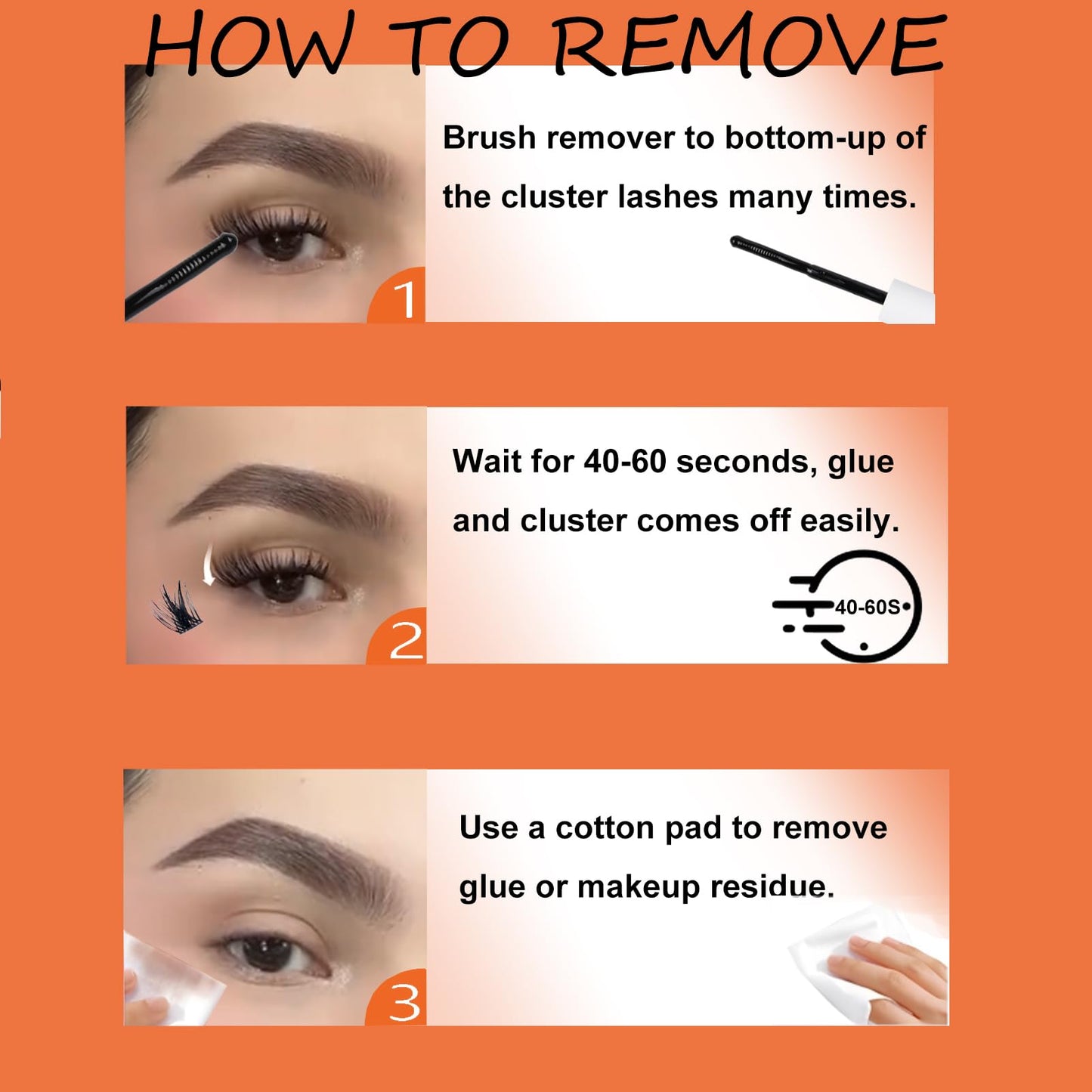 Lash Extension Kit Eyelash Clusters with Lash Bond and Seal Waterproof Lash Glue Remover Tweezers Brush Lash Clusters Kit Cluster Eyelash Extensions Kit (Set 20D-0.07D-Mix8-16)