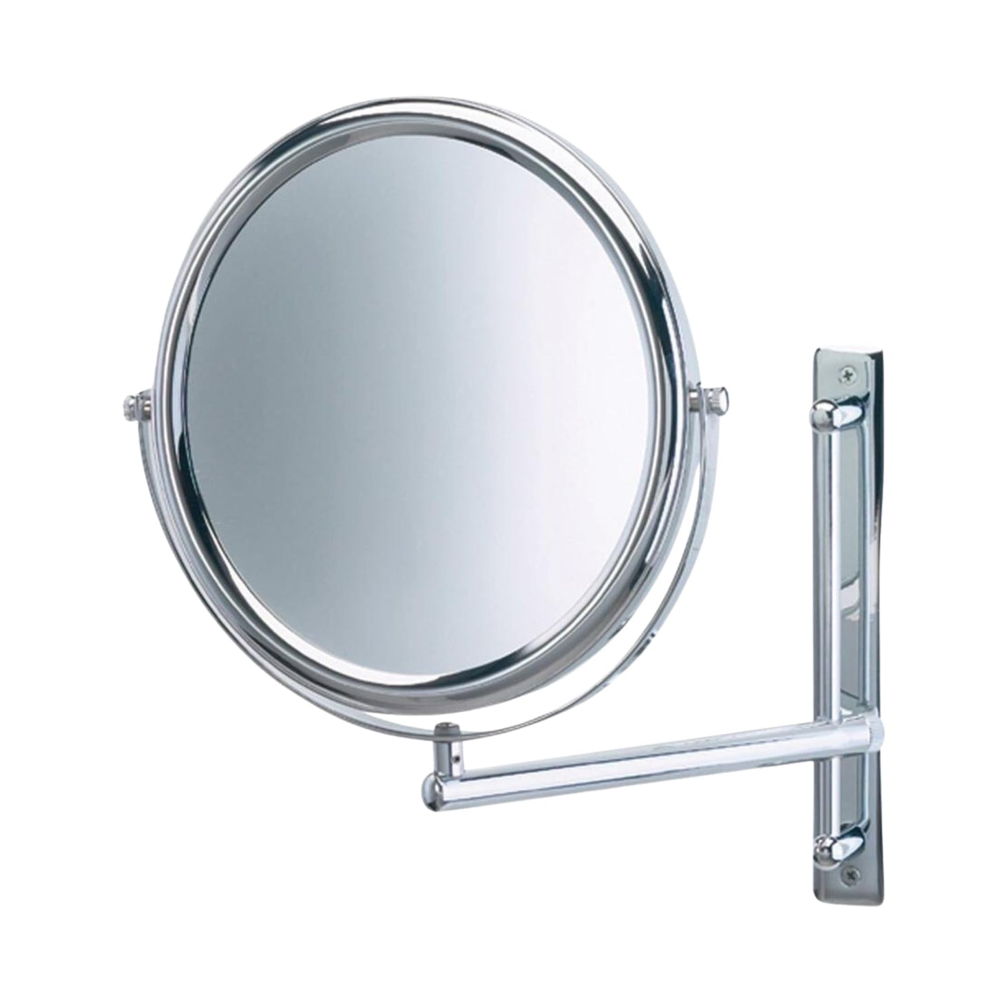 JERDON Two-Sided Wall-Mounted Makeup Mirror with 3X-1X Magnification –9” Diameter Mirror Extends 9” – Polished Chrome Finish - Model JP3030CF