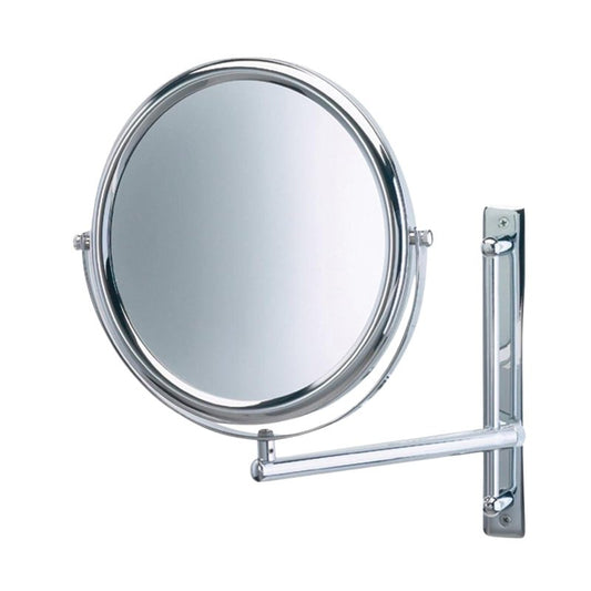JERDON Two-Sided Wall-Mounted Makeup Mirror with 3X-1X Magnification –9” Diameter Mirror Extends 9” – Polished Chrome Finish - Model JP3030CF