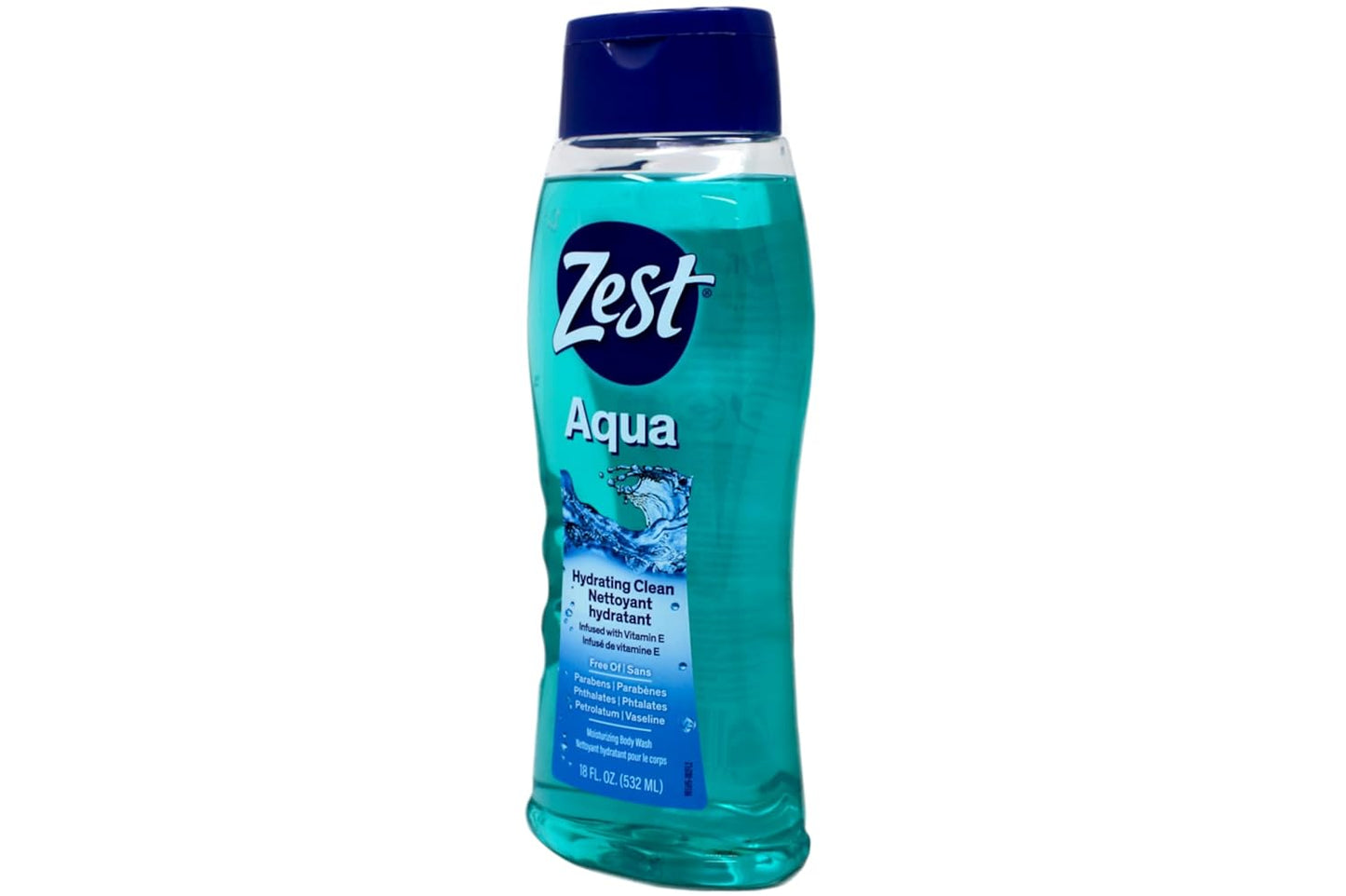 Aqua Body Wash with Vitamin E - Hydrating 18 Ounce | Pack of 3