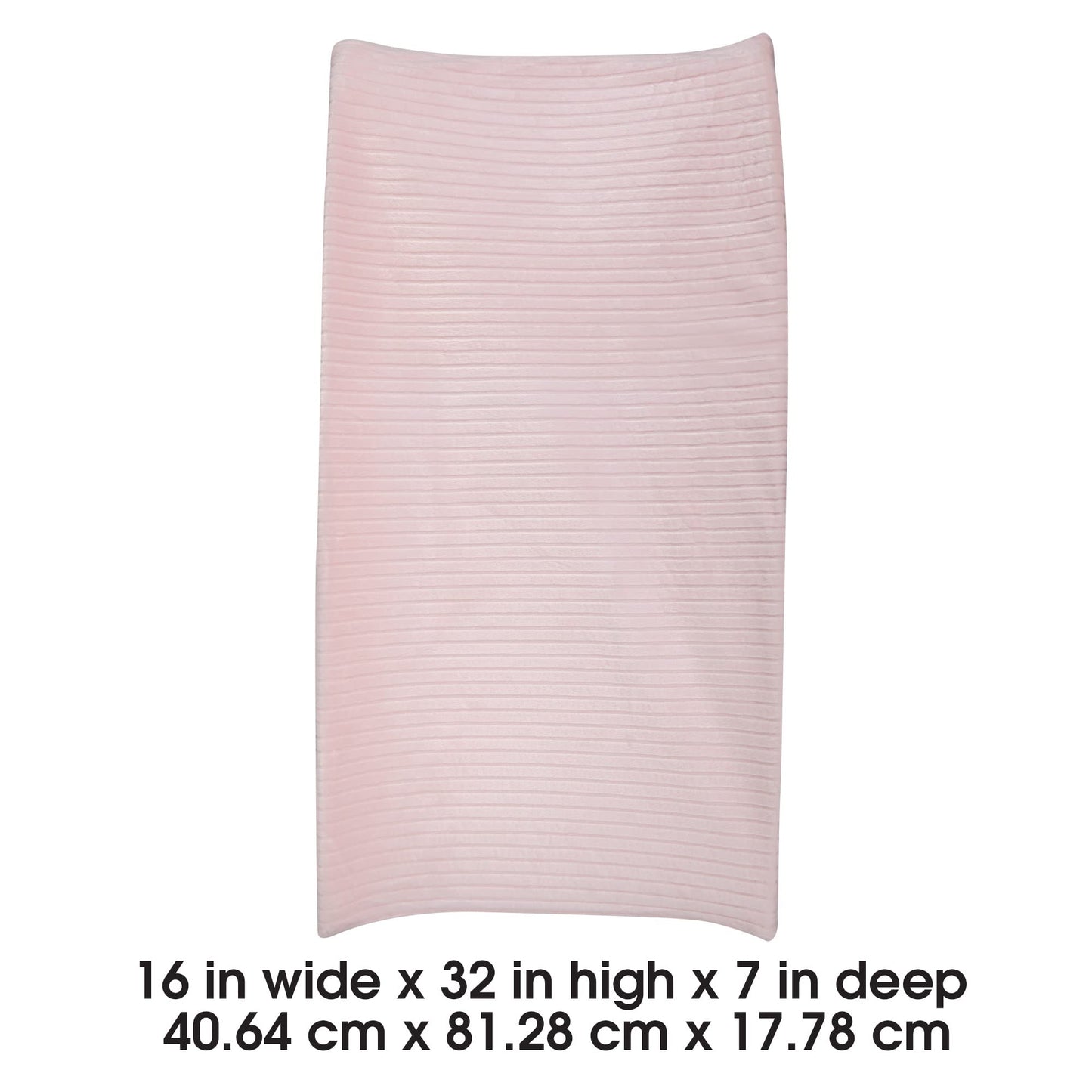 Boppy Changing Pad Cover, Pink Ribbed Minky