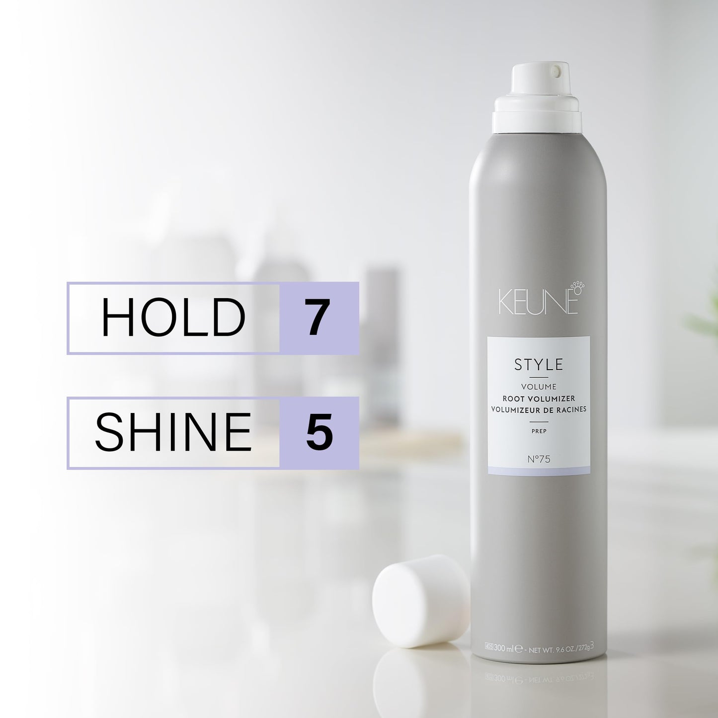 KEUNE Style Root Volumizer Spray for Hair, Ultra-Light Root Lifting Spray, 9.5 Fl Oz