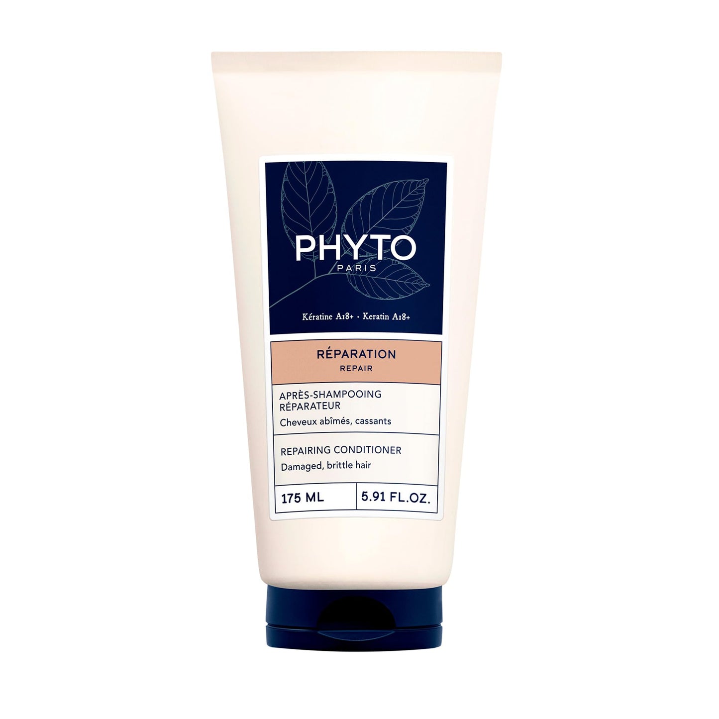PHYTO REPAIR Restructuring Conditioner, Vegan, Silicone Free Conditioner, Repairing, Strengthening for Damaged Hair and Brittle Hair, 5.91 fl.oz.