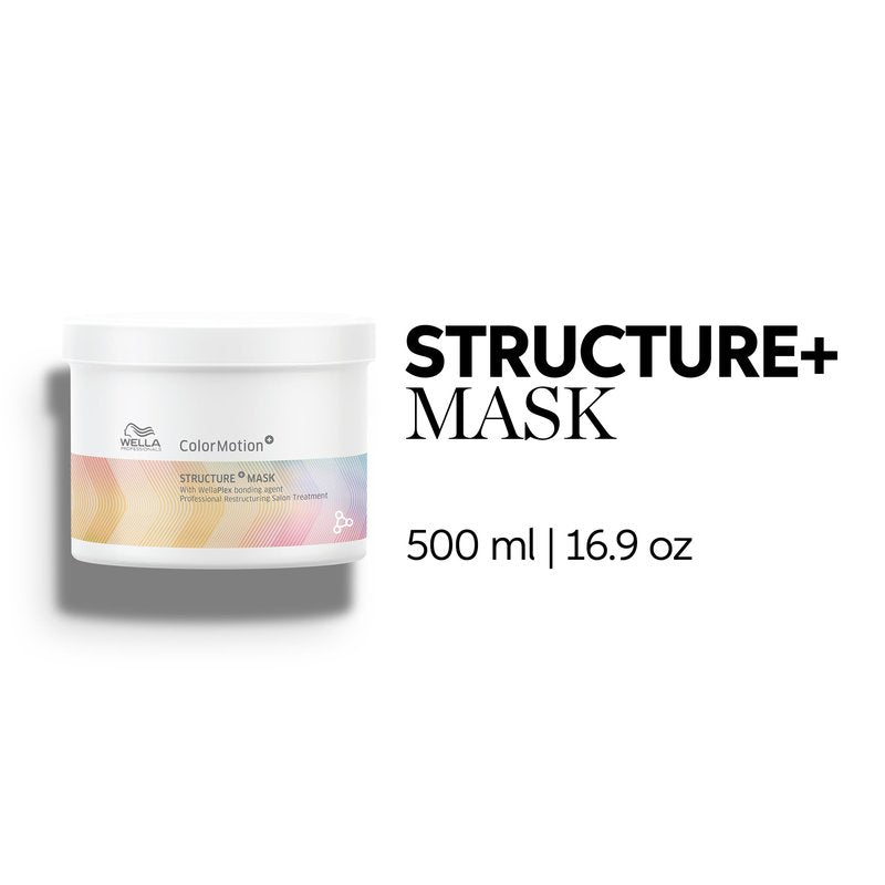 Wella Professionals ColorMotion+ Structure+ Bonding Mask | Intense Deep Conditioning Treatment | Preserves Hair Color Vibrancy | 16.9 Fl Oz