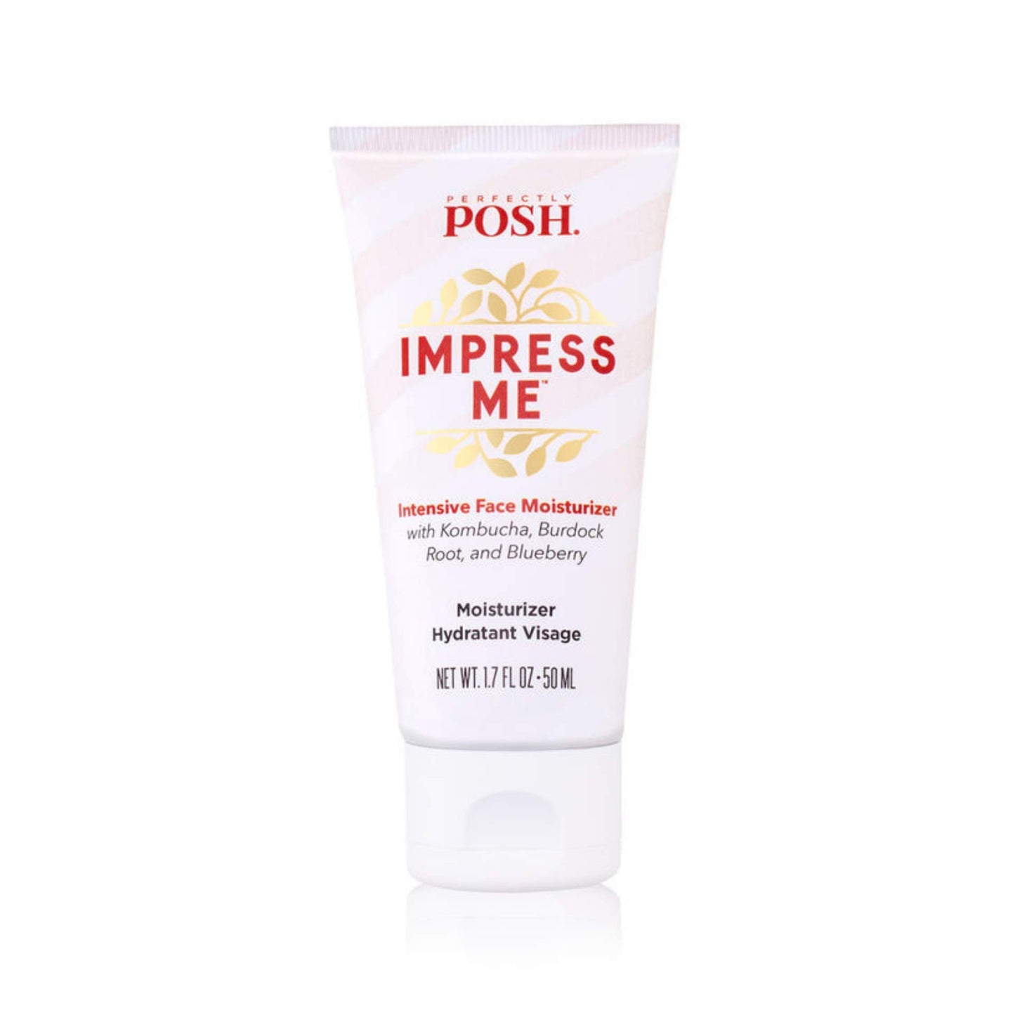 Perfectly Posh - IMPRESS ME Intensive Face Moisturizer with Kombucha, Burdock Root, & Blueberry - Hydrating and Nourishing Formula - 1.7fl oz