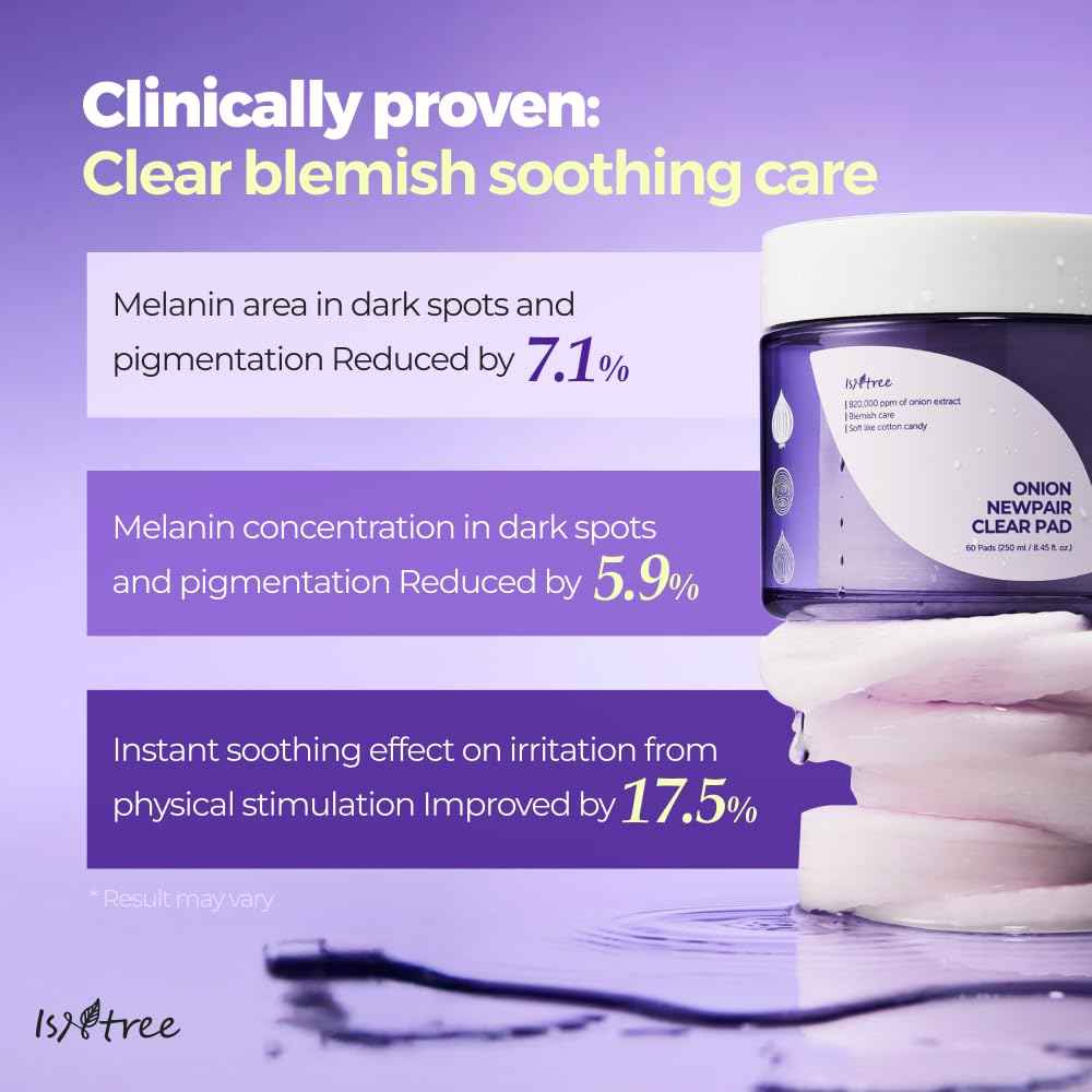 ISNTREE Onion Newpair clear pad 250ml 8.45 fl.oz for blemish care soft texture pad