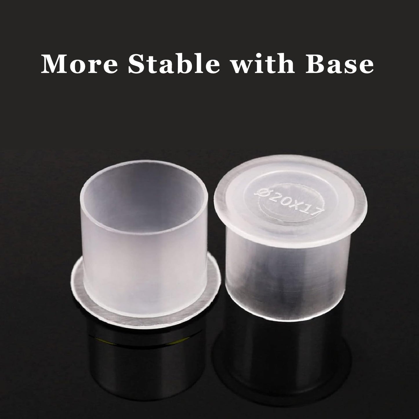 Tattoo Ink Caps - SOTICA 1000pcs Tattoo Ink Cups with Base Mixed Size #11 Small #14 Medium #17 Large Plastic Tattoo Caps for Ink Tattoo Supplies (1000pcs Mixed)