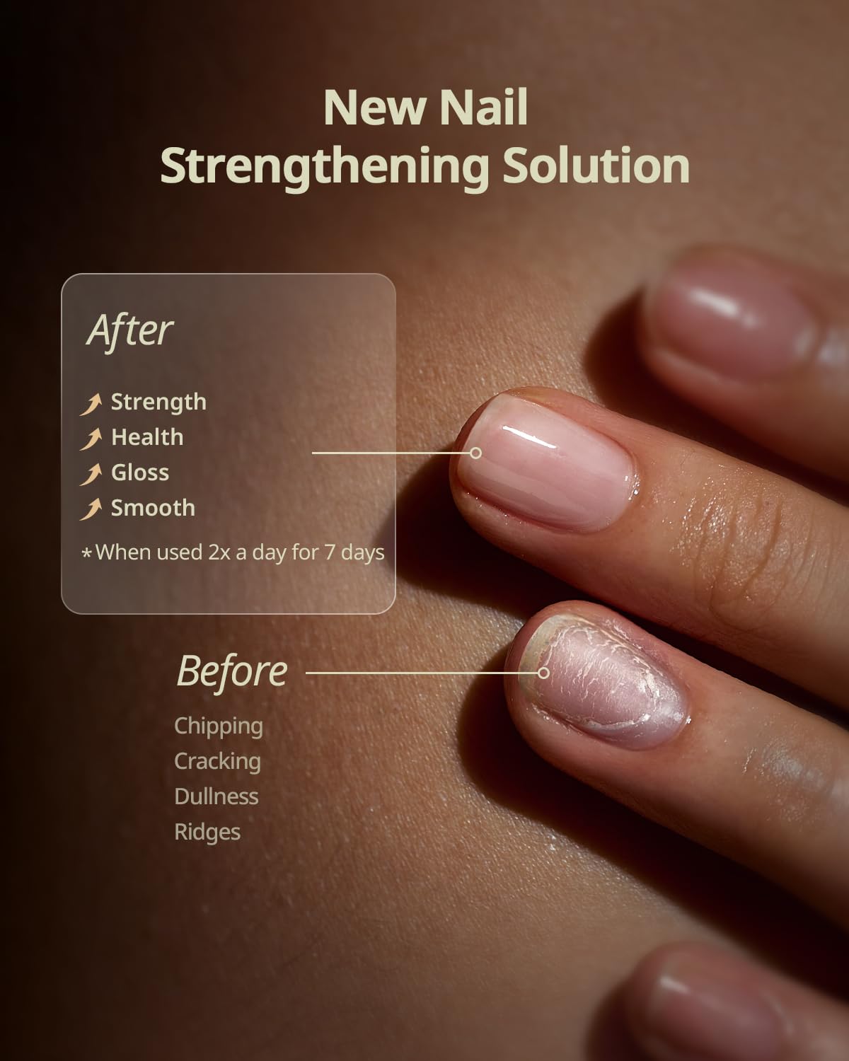 BTArtboxnails Naillush Nail Strengthener & Growth - Repair Damaged Nails, Strengthen Weak & Thin Nails, Extra Strong Nail Growth Treatment, Long Lasting Nail Hardener, 15ml