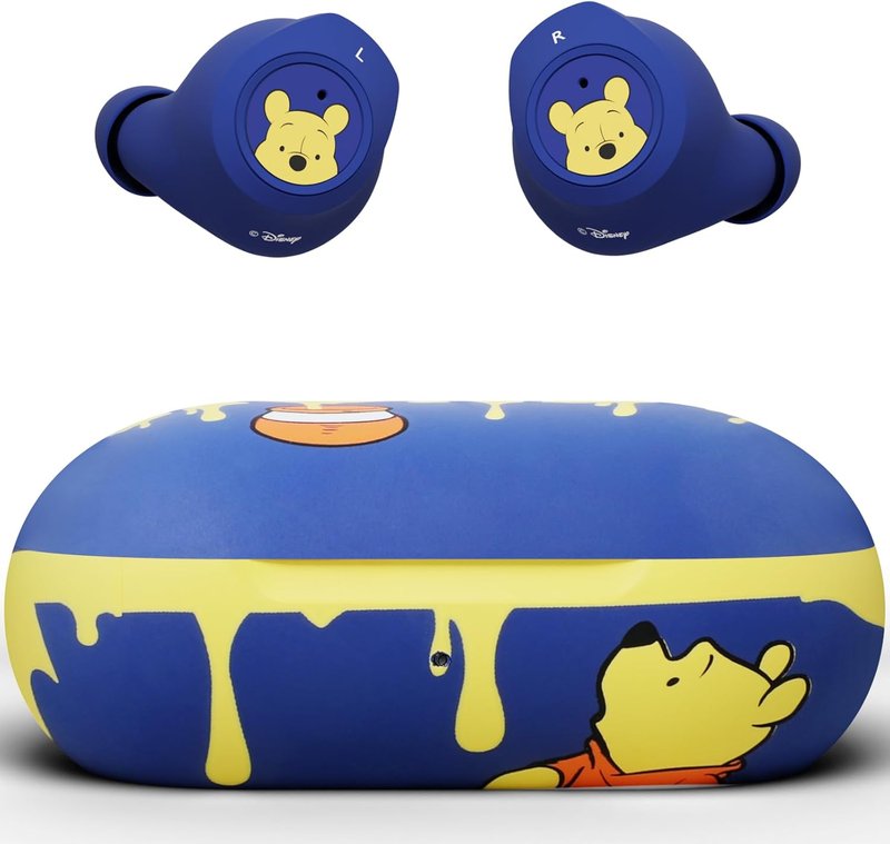 Winnie The Pooh Bluetooth Earbuds - Wireless Headphones with Charging Case | Up to 30 Hrs Playtime, Perfect Gift for Fans