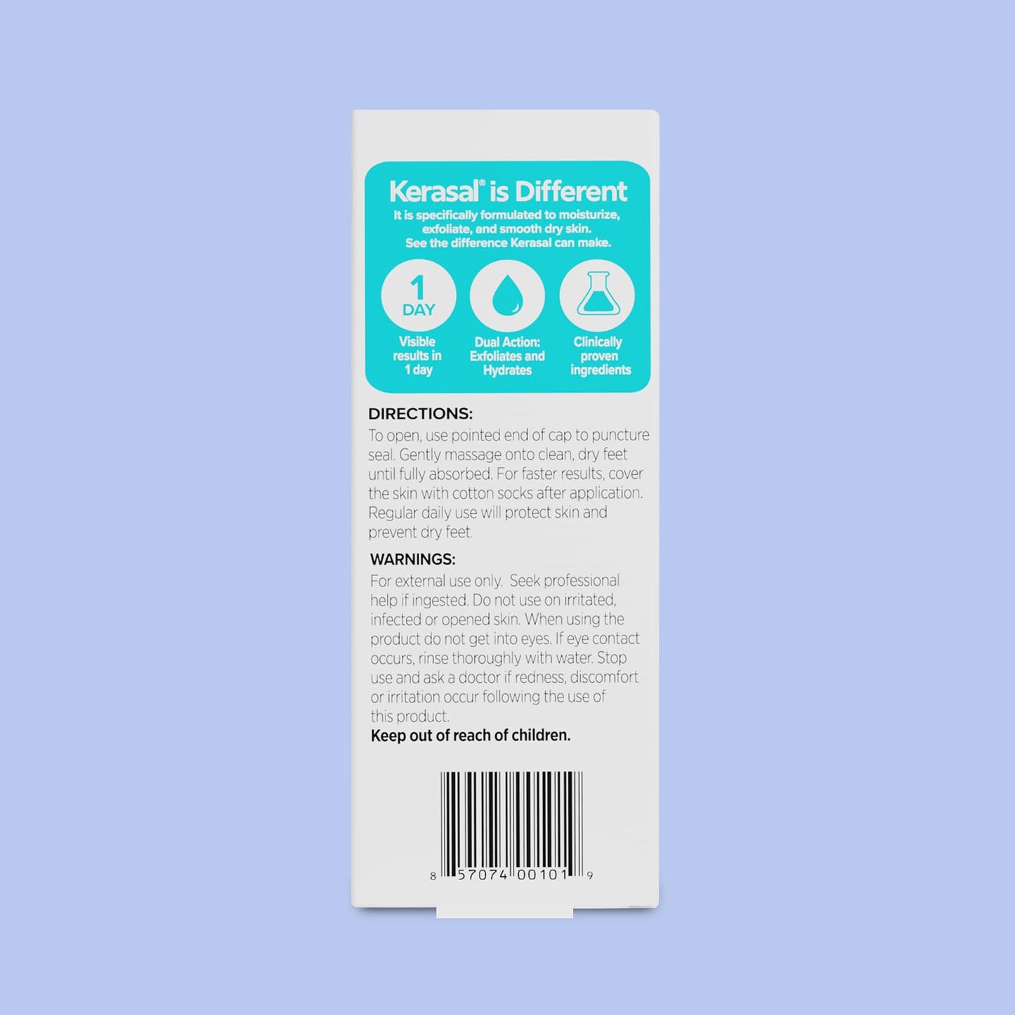 Kerasal Intensive Foot Repair, Skin Healing Ointment for Cracked Heels and Dry Feet, 1 Oz