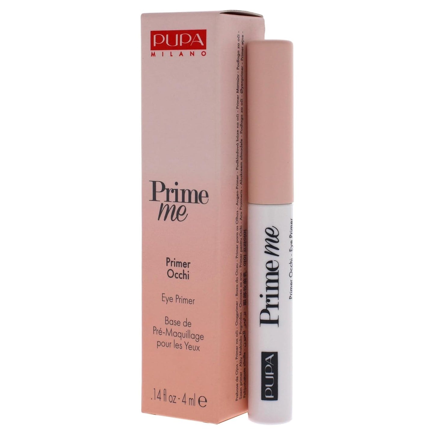 Pupa Milano Eye Primer - Long-Lasting Eyeshadow Base for Even Skin Tone | Lightweight Texture - 001 Nude - 0.14 Oz