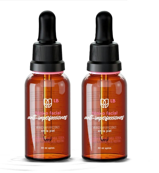 LB Tonico Facial Advanced Formula, Developed with Certified Raw Materials, Designed to Safely Care for and Protect the Appearance of Your Skin, Approved by International Standards (2-Pack)