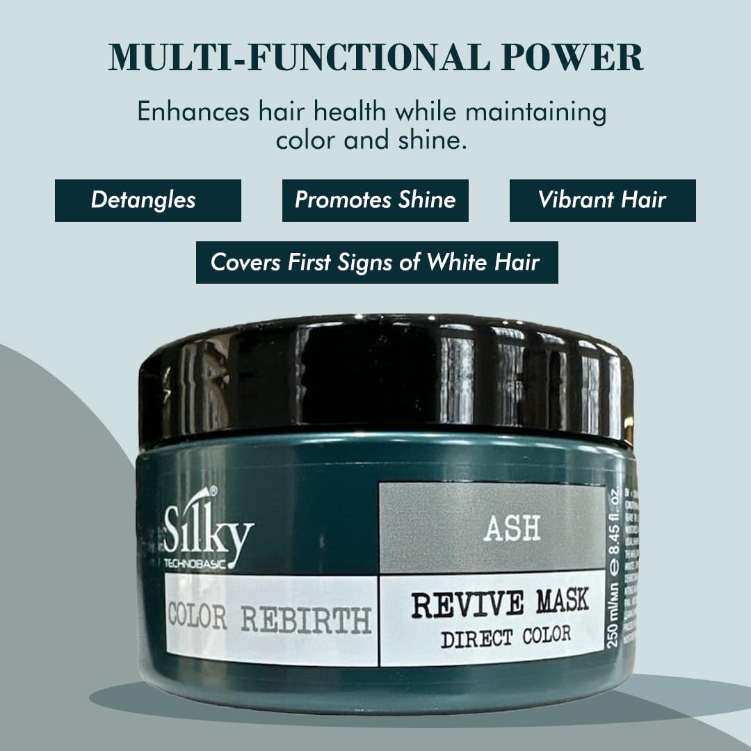 Ash Revive Mask - Color Depositing & Vegan Friendly Organic Hair Mask