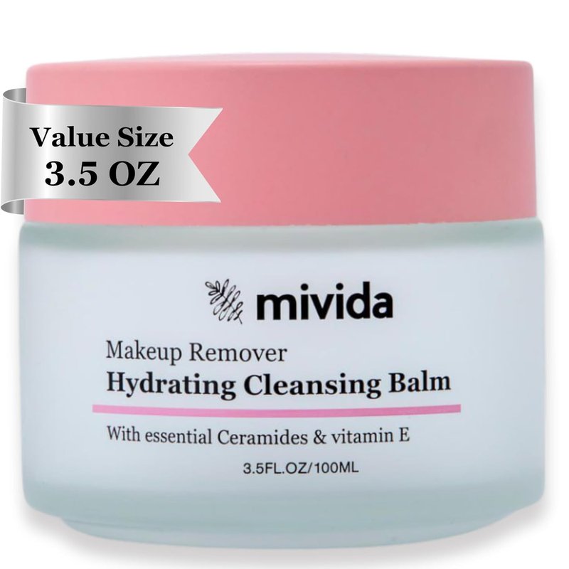 Makeup Melting Cleansing Balm - Waterproof Makeup Remover with Ceramides & Hyaluronic Acid | 3.5 fl oz
