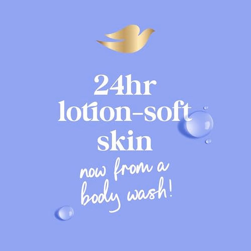 Dove Body Wash with Pump Anti-Stress Blue Chamomile & Oat Milk, for 24hr Lotion-Soft Skin Moisturizing Skin Cleanser with No Sulfates No Parabens 30.6 oz