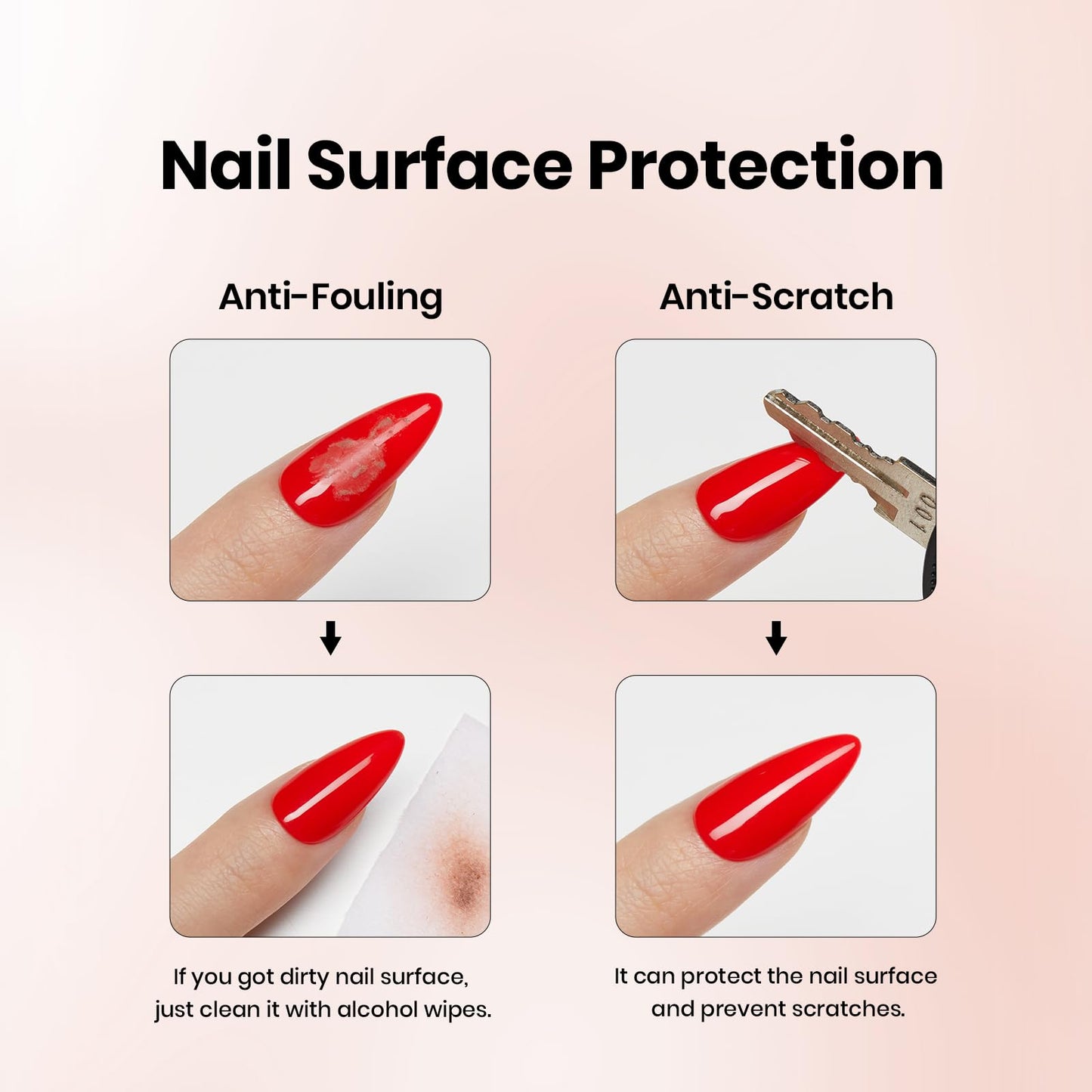 Beetles 3Pcs 15ml White Gel Nail Polish and No Wipe Gel Top Coat & Base Coat Set, Soak Off UV Lamp and Long Lasting Glossy Top Coat French Manicure Art Design Kit