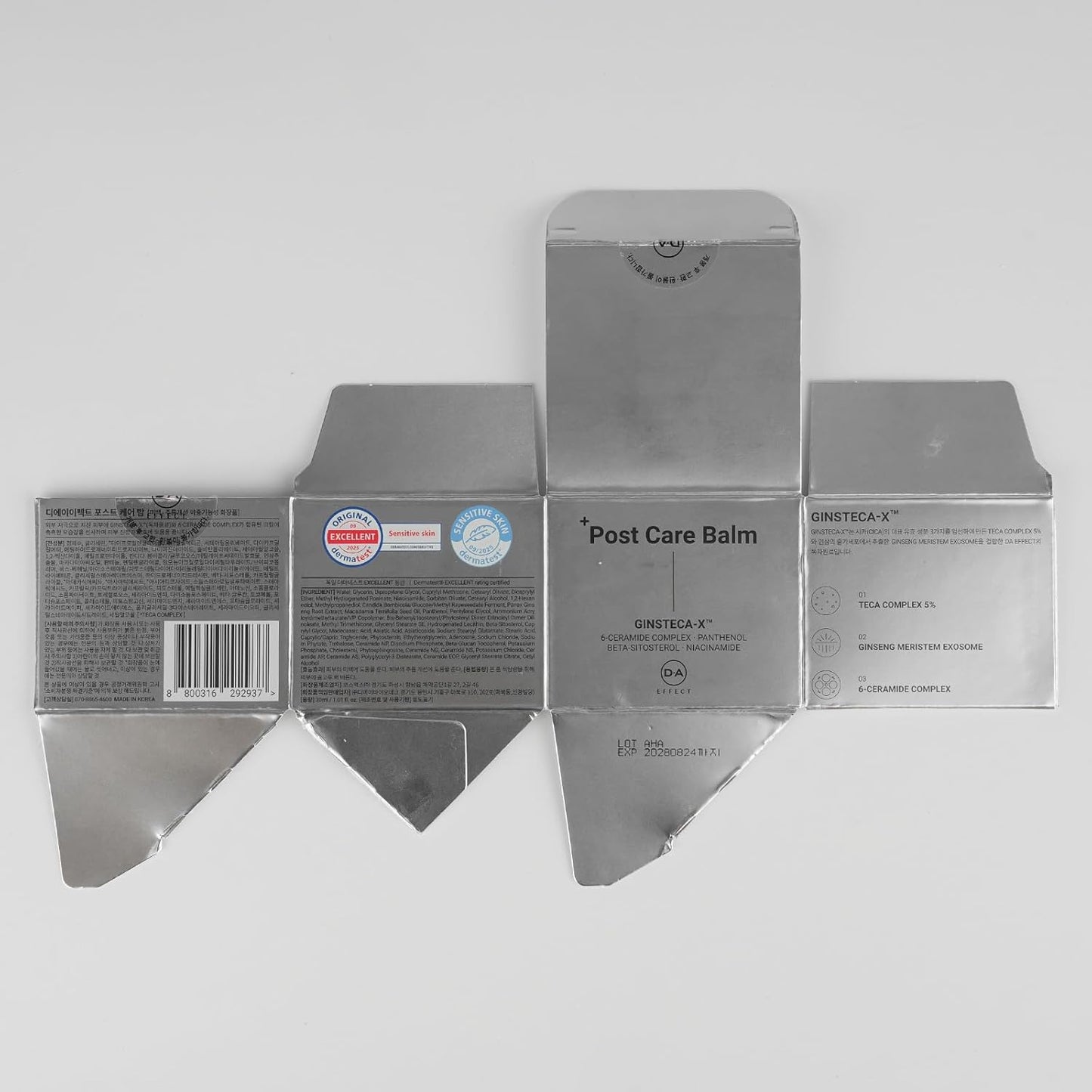 DA EFFECT Post Care Balm - Hydrating Face Moisturizer with TECA & Ginseng Exosome | Soothes Redness & Dryness, 30ml