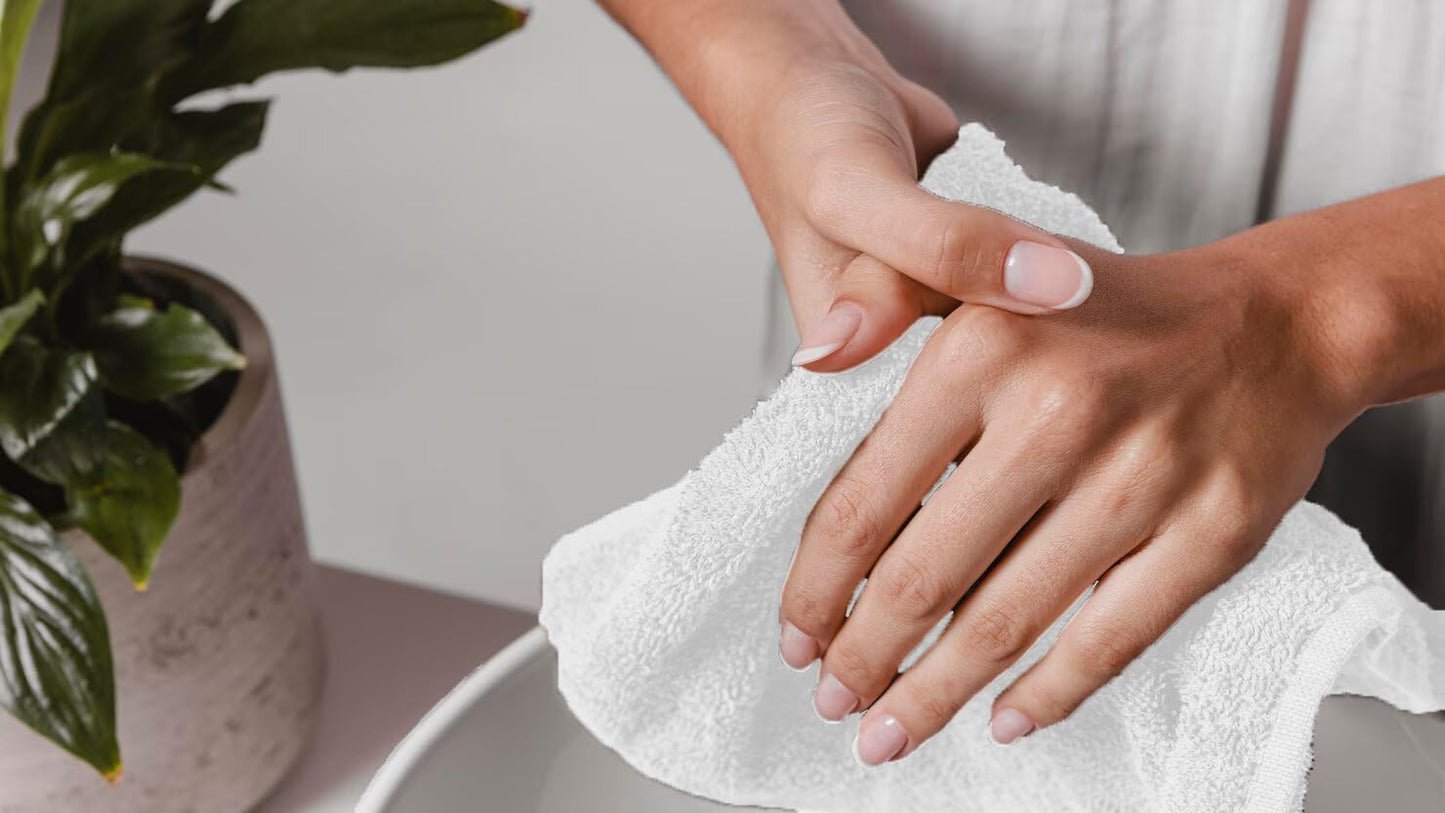 Avalon Towels Wash Cloths for Showering 48 Pack 100% Cotton White Washcloths Bulk 12x12 Wash Rags, Facial Towel, Face Towels for Body, Bath Washcloth, Fingertip Towel