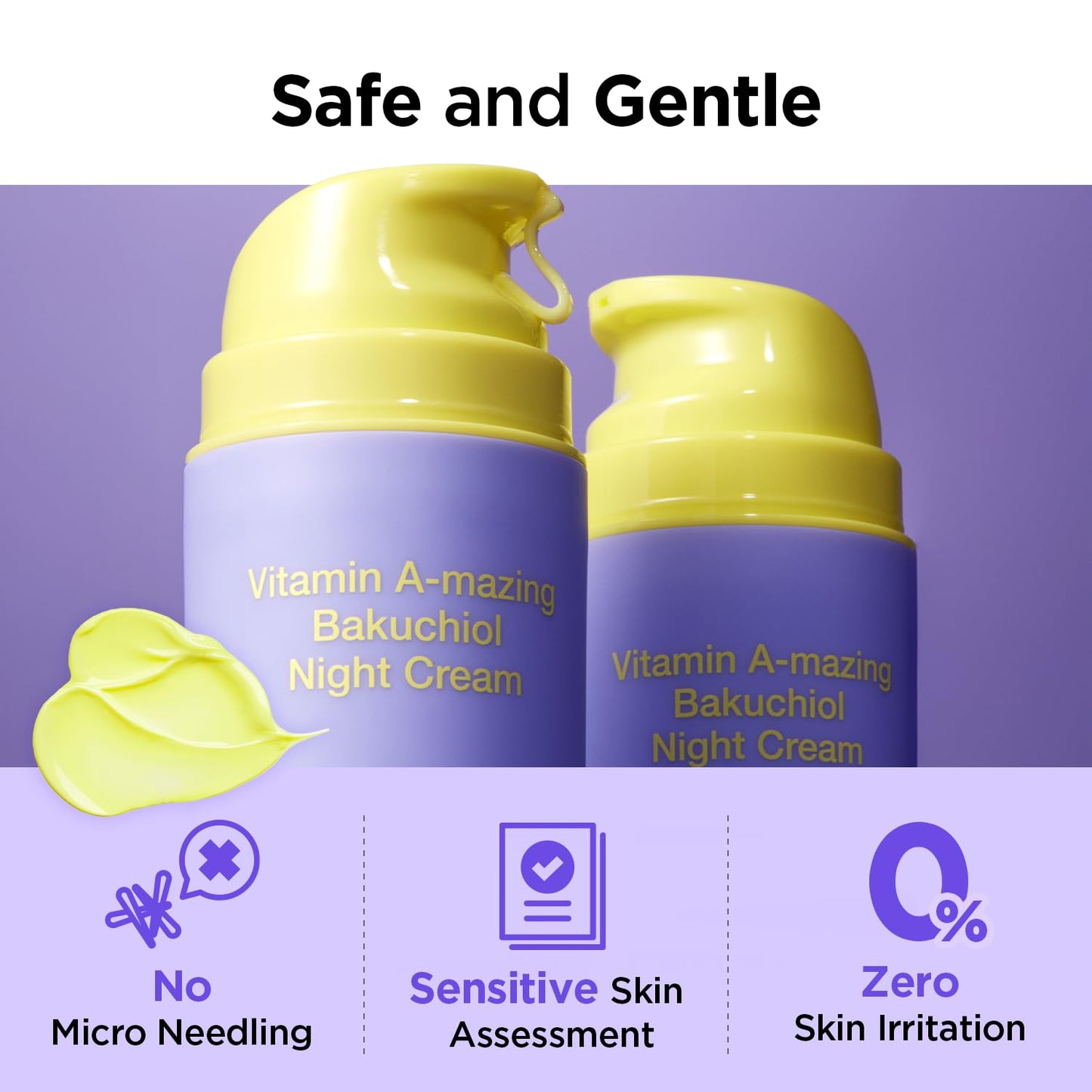 BY WISHTREND Vitamin A-mazing Bakuchiol Night Cream | Retinal, Peptide, Collagen, Ceramide NP, Centella Asiatica, moistfully plump overnight skincare (1.05 Oz (Pack of 1))