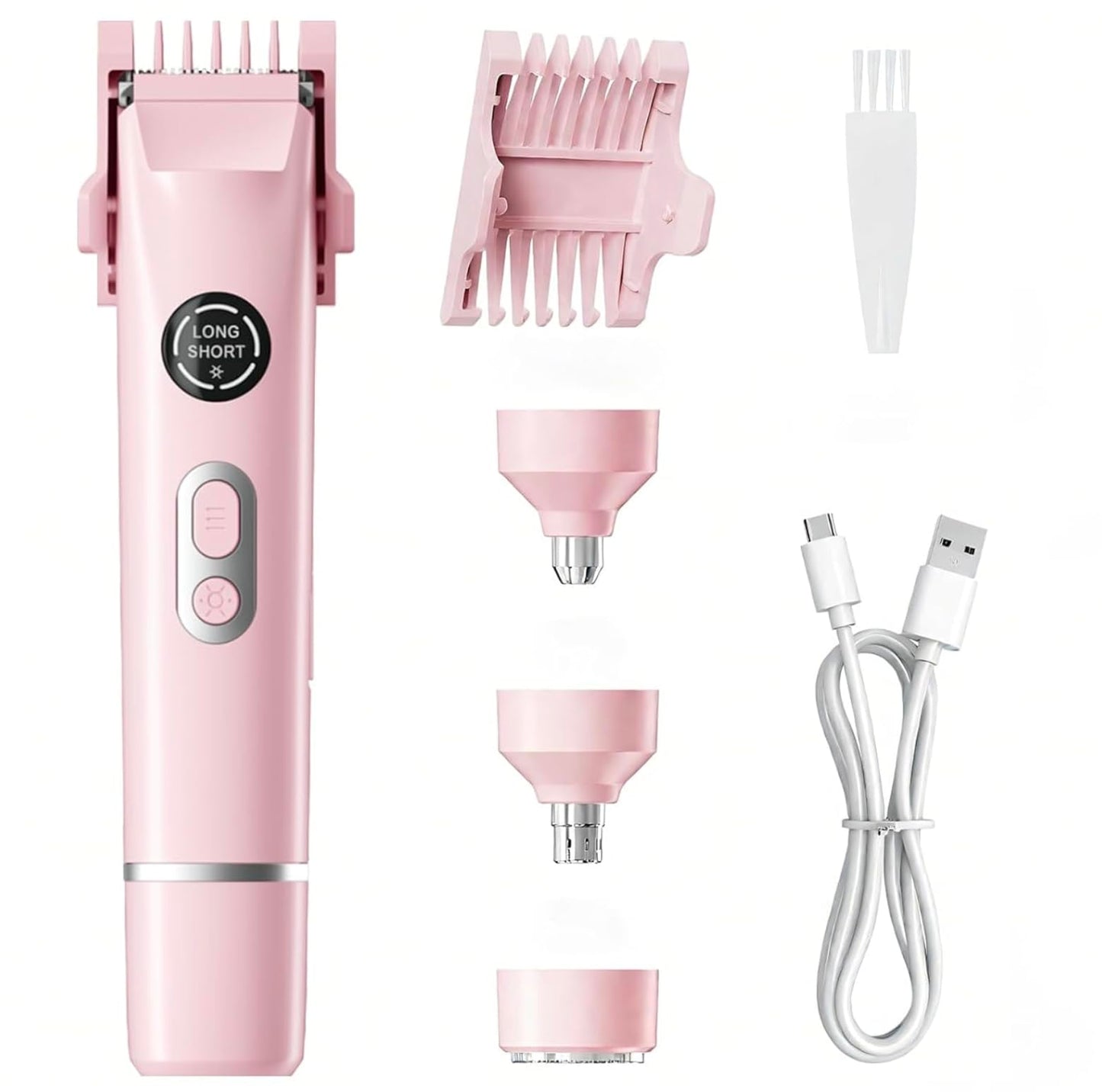 Bikini Trimmer for Women,4 in1 Electric Razor & Shaver with Dual Ceramic Blades,Dermave Bikini Shaver,Body & Intimate Areas, 90min Cordless Runtime, Waterproof Travel Grooming Kit