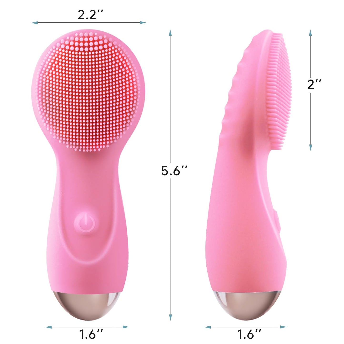 XYZHYAN Facial Massager, Facial Cleansing Brush, Waterproof Rechargeable Portable Powerful Massage Cleaning ultrasonic face Washer, Facial Cleansing Tool, Suitable for Ladies Facial Exfoliation.