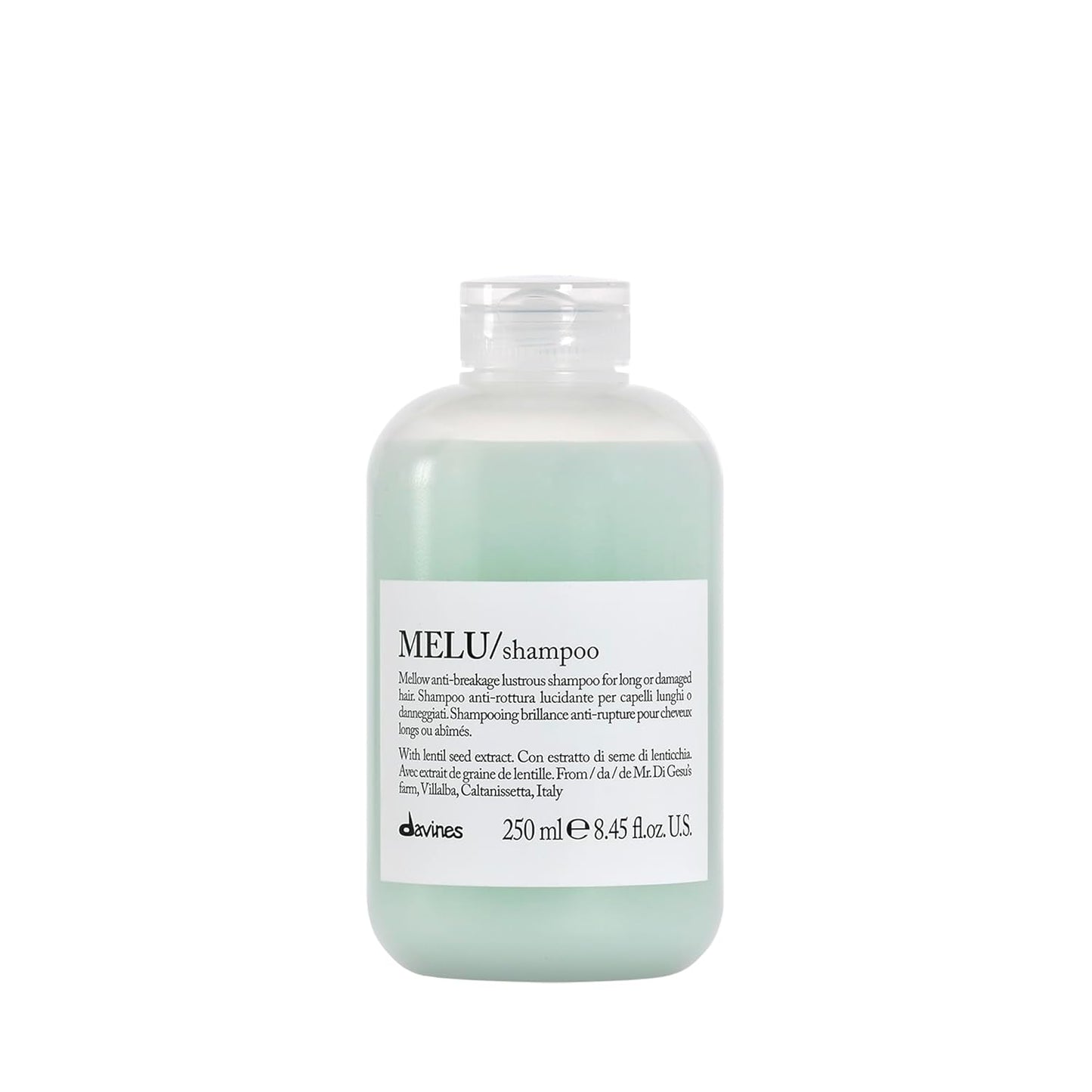 Davines MELU Shampoo - Anti-Breakage Fortifying Cleanser for Long, Damaged Hair | Strengthens & Adds Shine