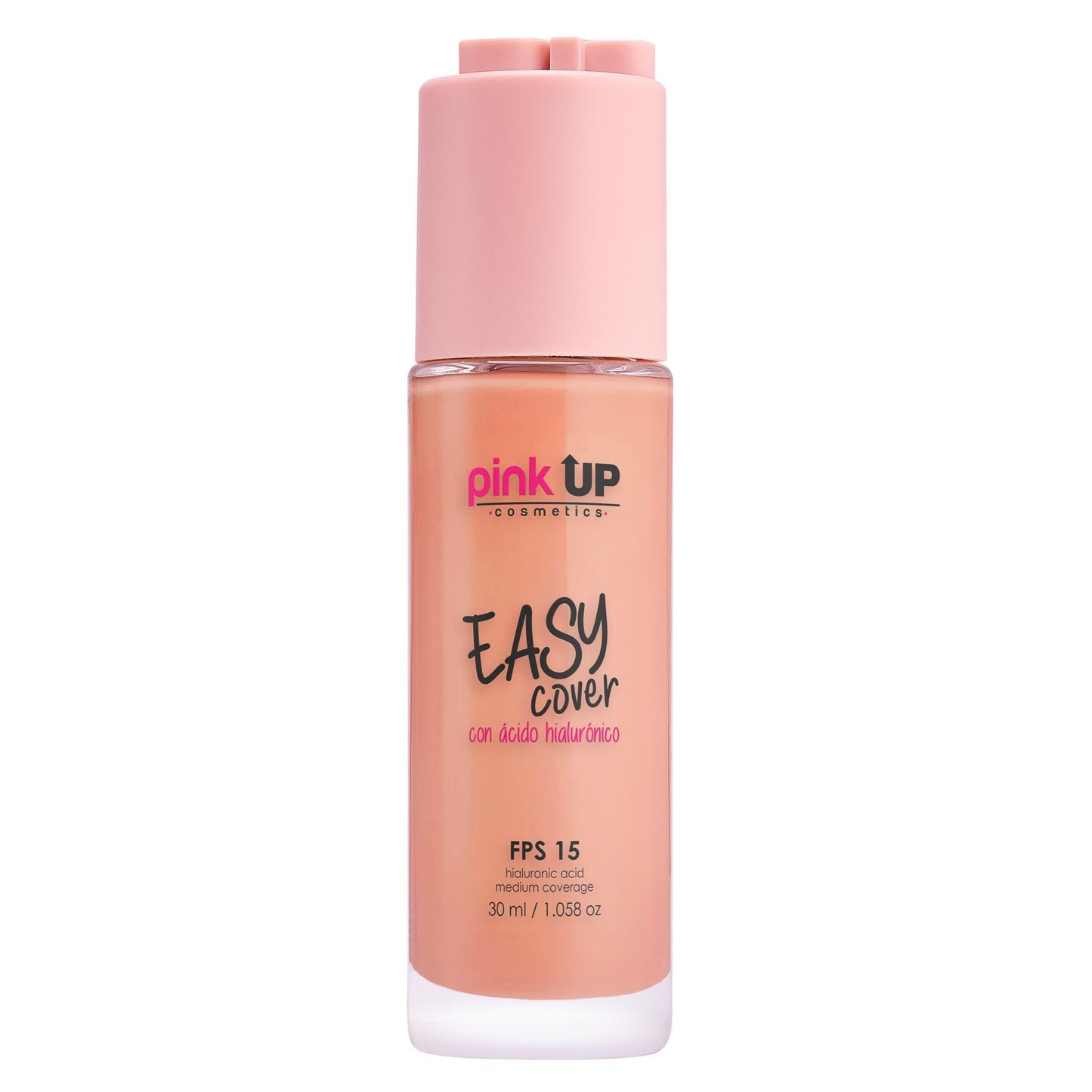 PINK UP Easy Cover Liquid Makeup| Foundation Make Up| Tinted Moizturizer for face| Liquid Make Up| Medium coverage| Water base| Alcohol free| Model PKEC500