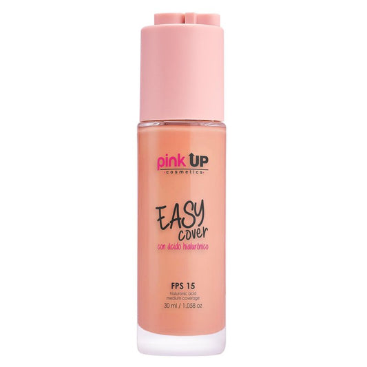 PINK UP Easy Cover Liquid Makeup| Foundation Make Up| Tinted Moizturizer for face| Liquid Make Up| Medium coverage| Water base| Alcohol free| Model PKEC500