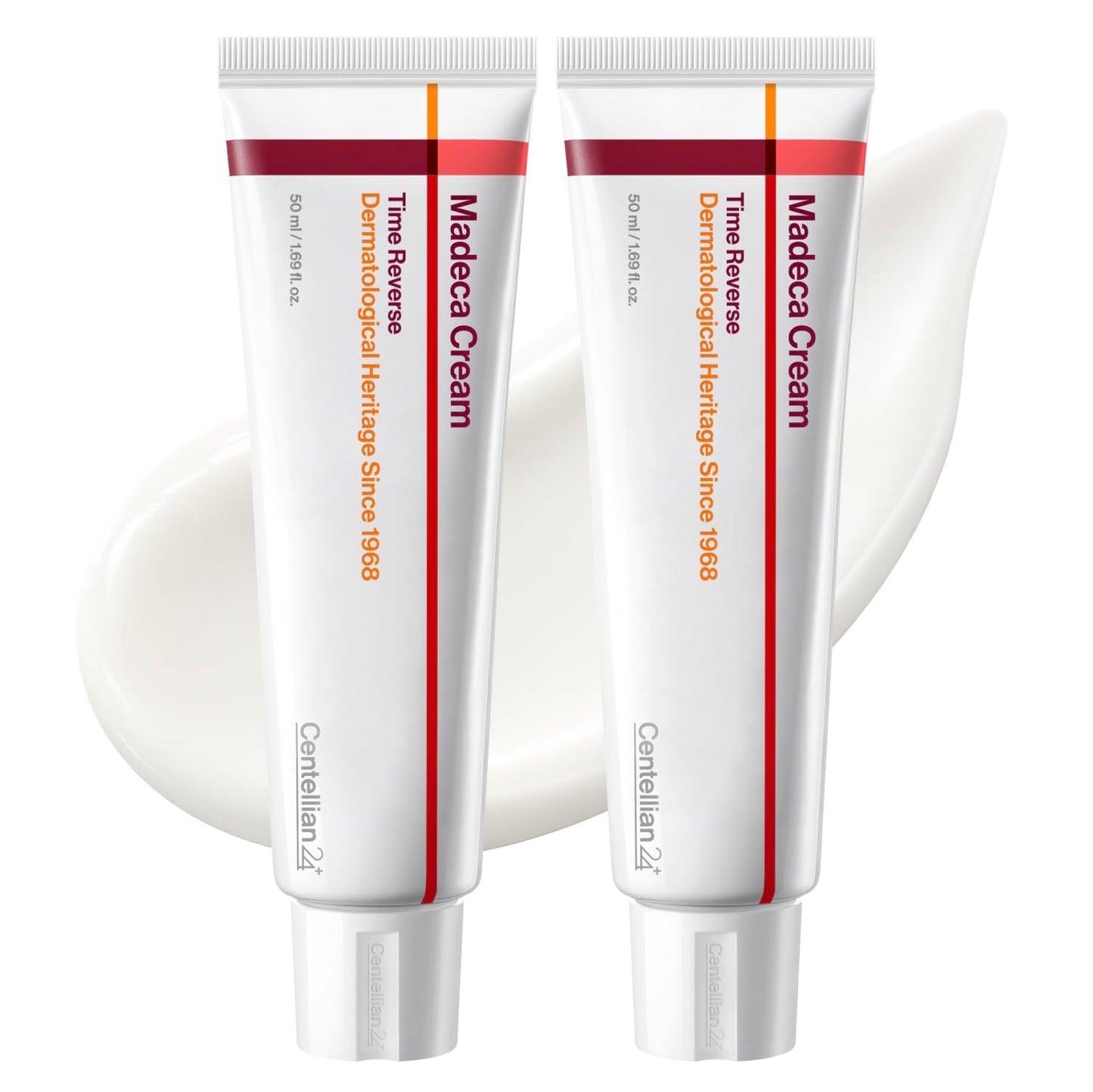 CENTELLIAN 24 Madeca Cream Time Reverse (50ml/1.69fl oz, Pack of 2) Advanced Fast-Absorbing & Nourishing Cream, Hydrates, Reduces Wrinkles, Korean Skin Care, Centella Asiatica