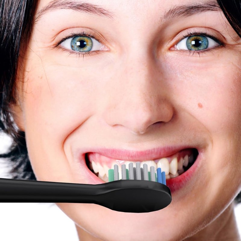 Sonic Electric Toothbrush for Adults - Rechargeable with 4 Brush Heads & 5 Modes | Travel Case Included